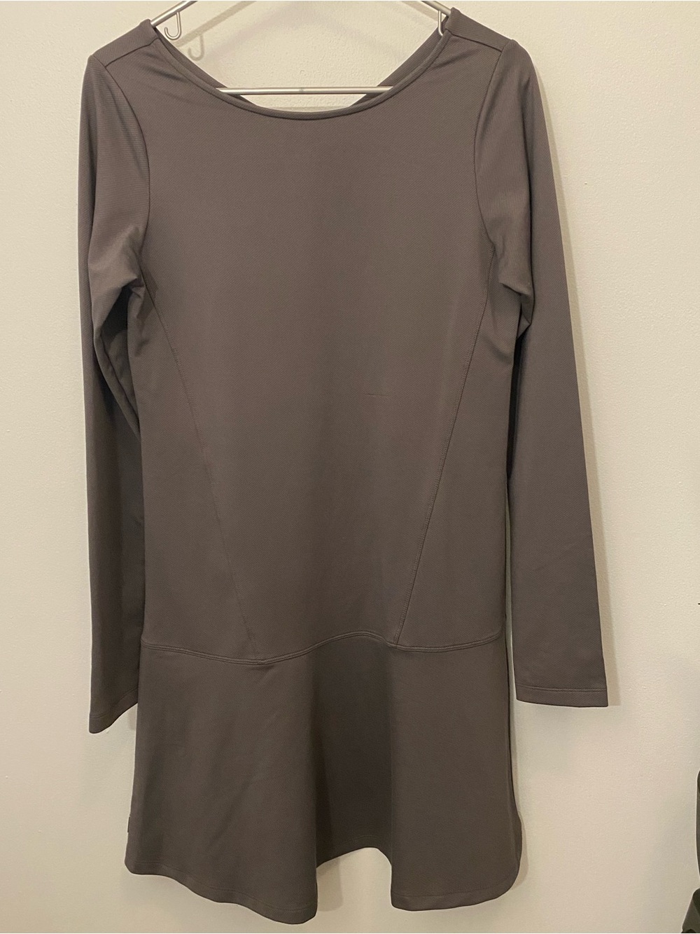Gray Long Sleeve Dress